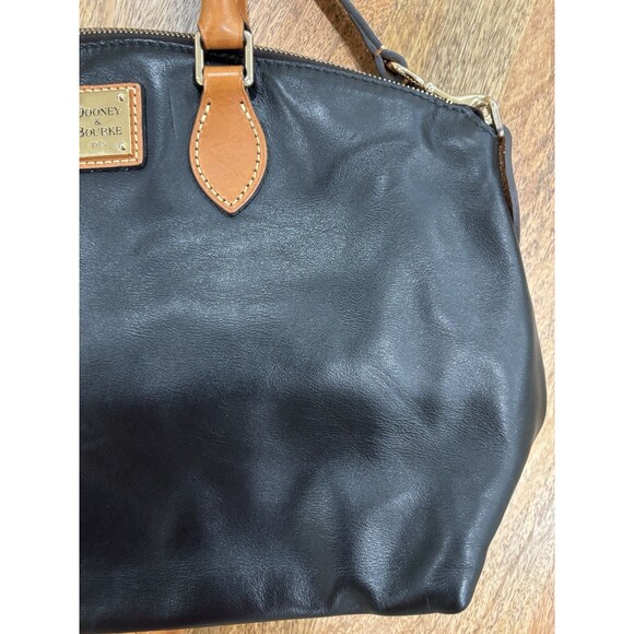 Dooney & Bourke Satchel Black Leather Crossbody Handbag - Picture 4 of 12